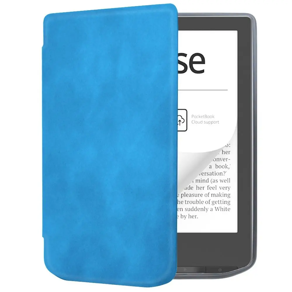 Auto Wake Sleep e-Reader Case Soft Ultra Slim Filio Cover PU Leather Wear-resistant for Pocketbook Verse/Verse Pro