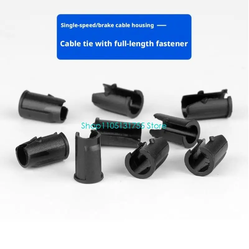K0EF Plastic Bike Cable Routing Clip for Brake Housing Use, Open Slot Line Guide for Cyclists and Workshop Service Care