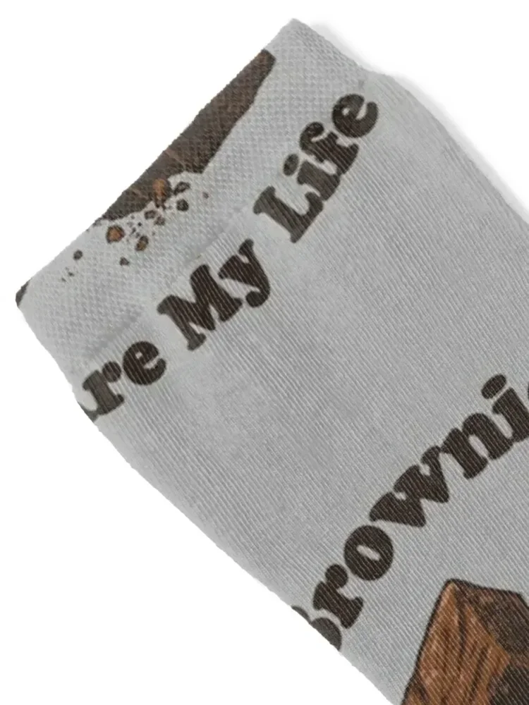 Brownies Are My Life Socks christmas stocking Non-slip soccer anti-slip Socks Men's Women's