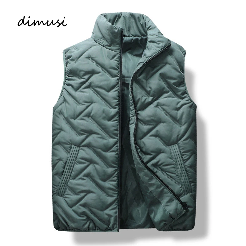 

DIMUSI Winter Men's Vests Fashion Cotton Warm Waistcoats Male Casual Outwear Windbreaker Thermal Sleeveless Jacket Clothing 8XL