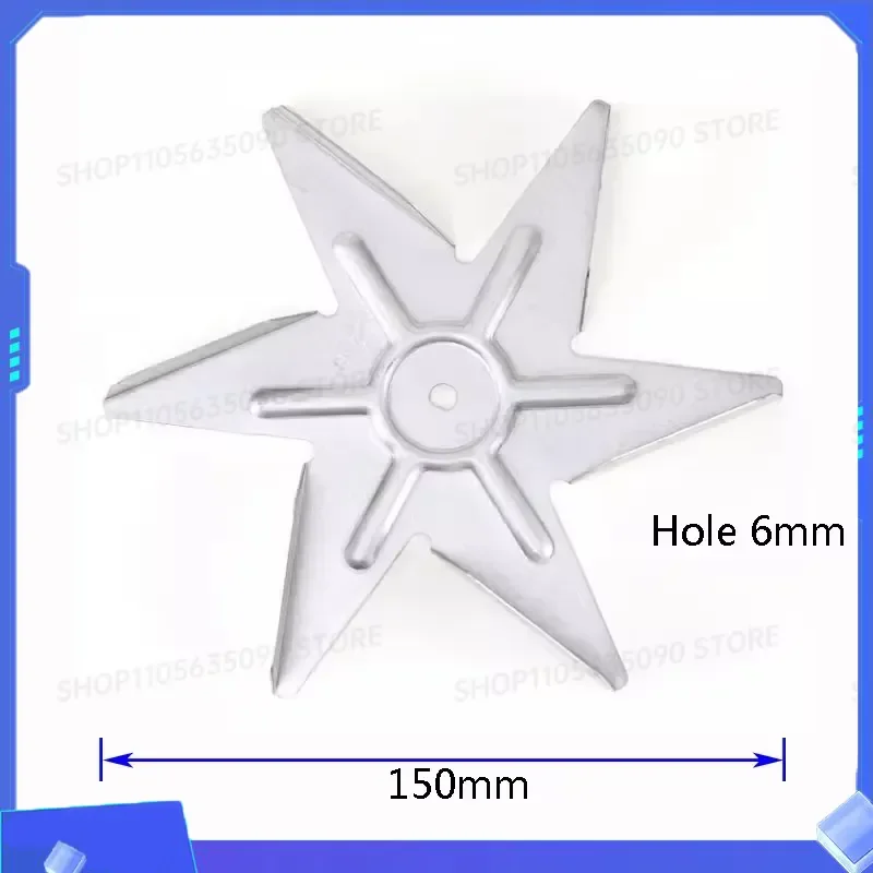 150x20x6mm Oven Fan Blade Impeller for Oven Fireplace Biomass Pellet Stove Motor Fan Replacement Parts
