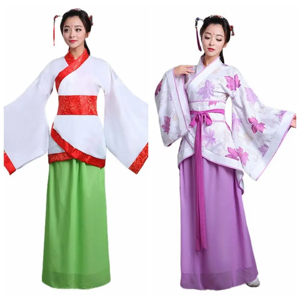 Flower Embroidery Classical Hanfu Costume Traditional Outfit Ancient Chinese Hanfu Skirt Colorful Retro Chinese Costume Lady