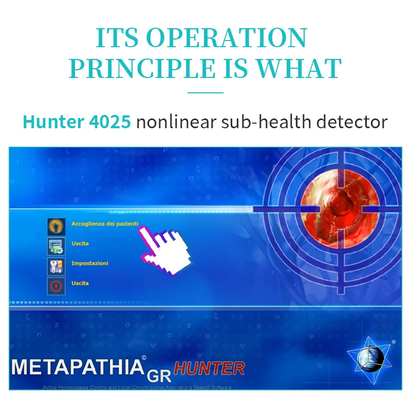 Professional 95% accuracy Original Touch Screen Metatron NLS Metapathia GR Hunter 4025