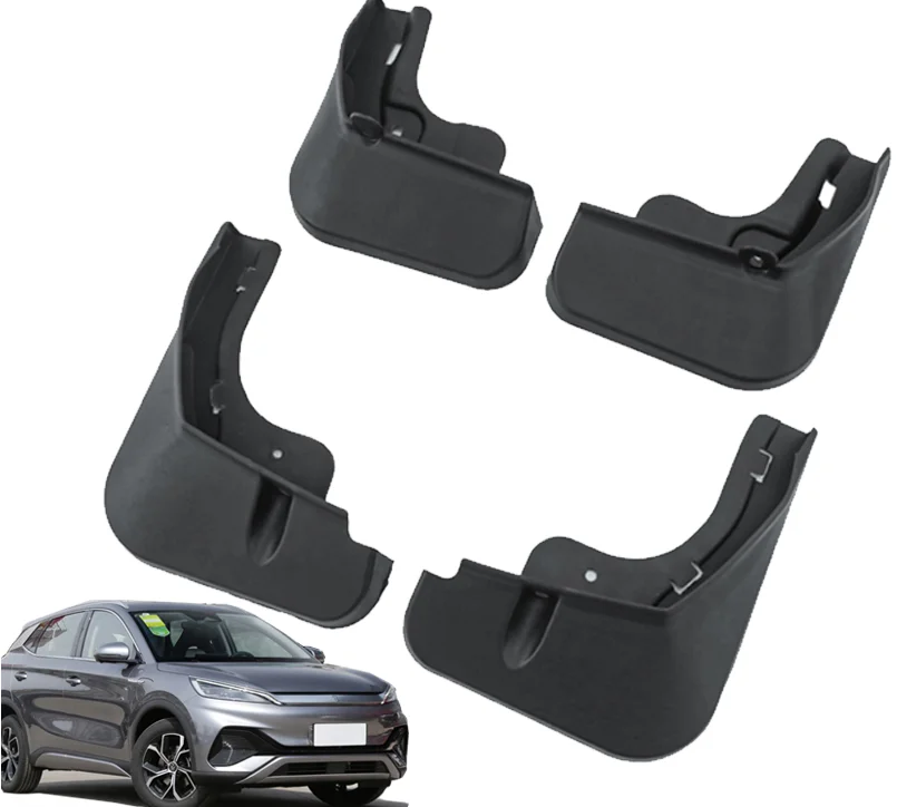 Car Accessories Mud Flaps Auto Front Rear 4pcs Mudguards Special Fender Mudflaps  Fit For BYD Atto 3 EV 2022 2023