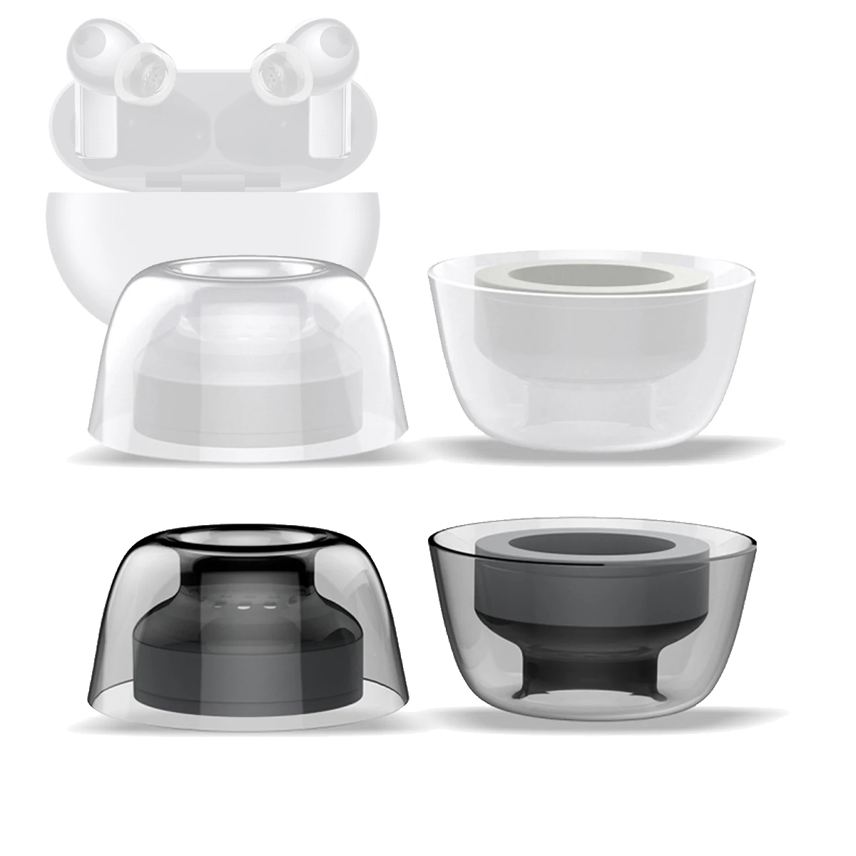 Латексные насадки для наушников HUAWEI Freebuds Pro 2/3, насадки для наушников True Wireless, насадки для VIVO TWS 2, противоскользящие, антиаллергенные, звукоизоляционные