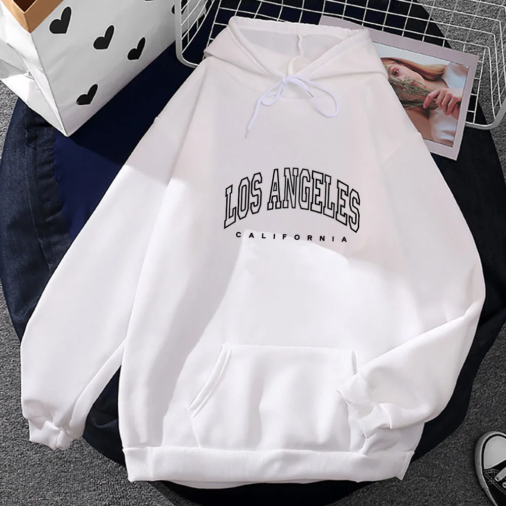 

Los Angeles California Printed Sweatshirts for Men's Vinatge/retro Street Clothes Unisex Casual Hoodies Autumn Fleece Pullovers