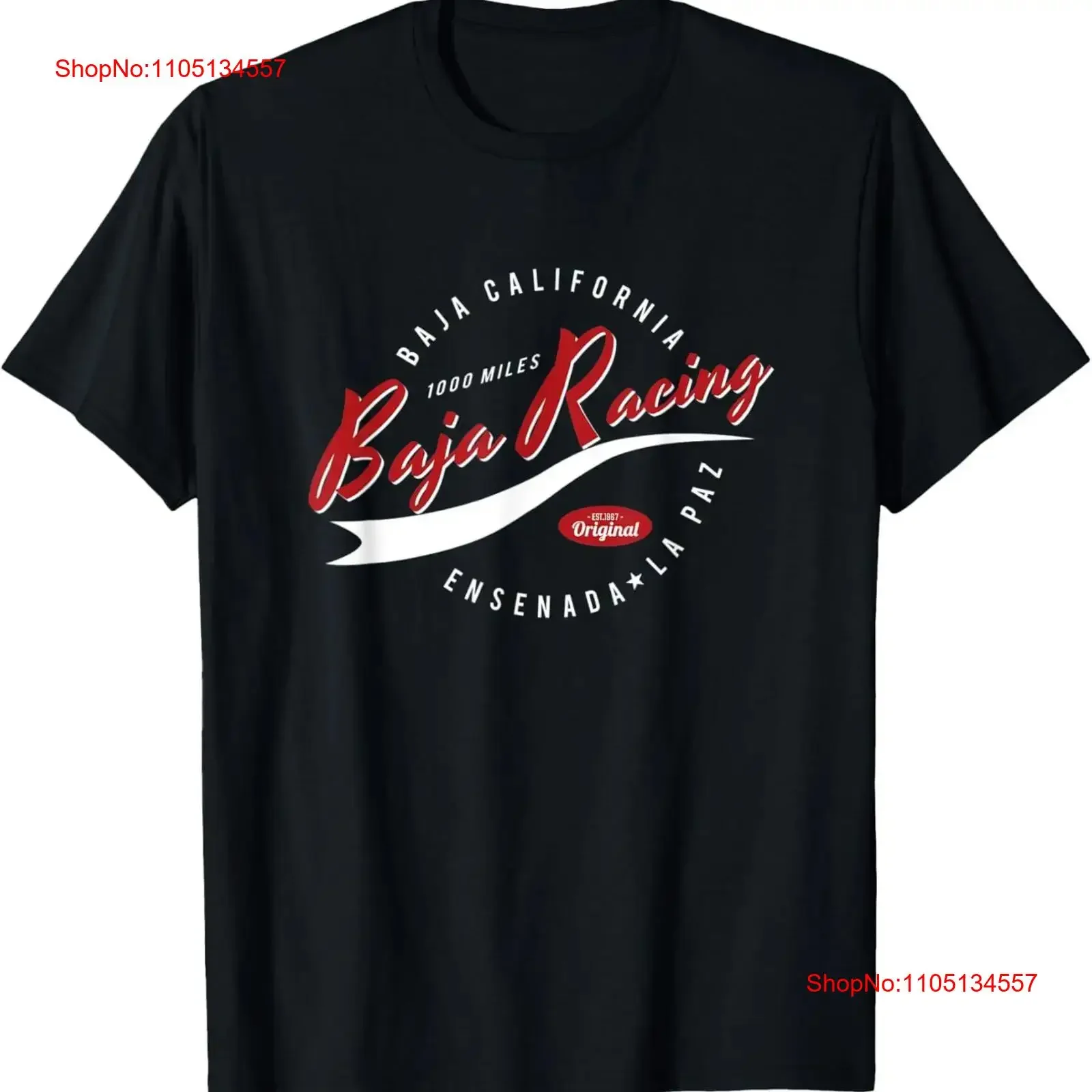 Baja Racing For all who Race the 1000 Miles T Shirt  vintage Washed Slightly fashion graphic Comfortable Top For Everyday Wear