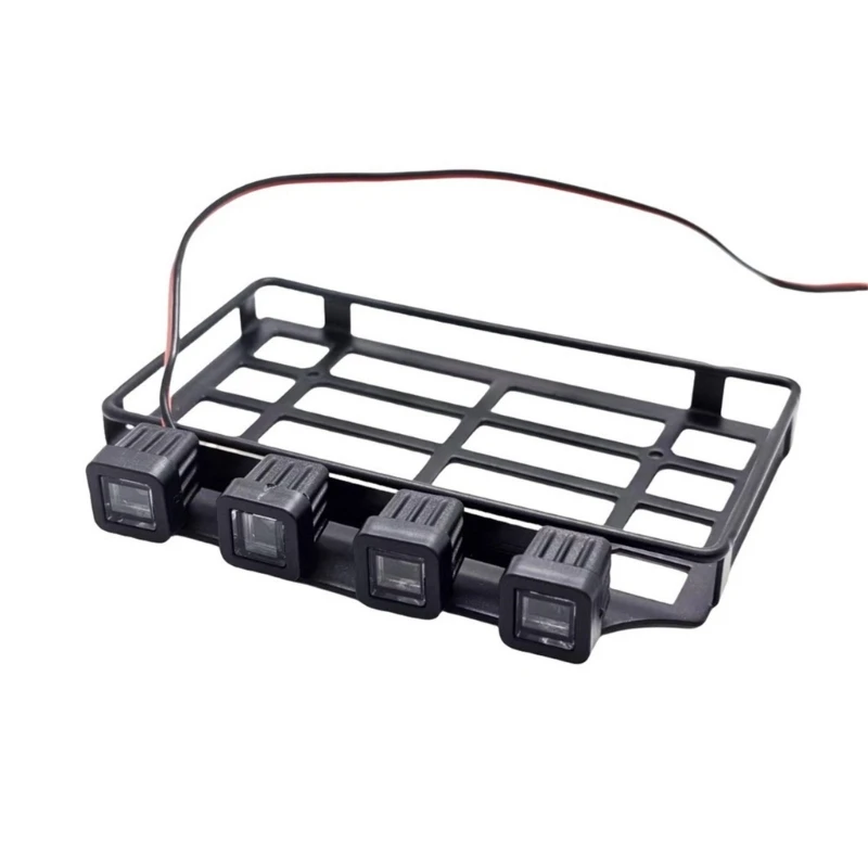 Luggage Carriers Meatl Roof Rack Luggage Rack for Remote Control Car Decoration Modified Kits for 1/12 MN82 Crawler Car