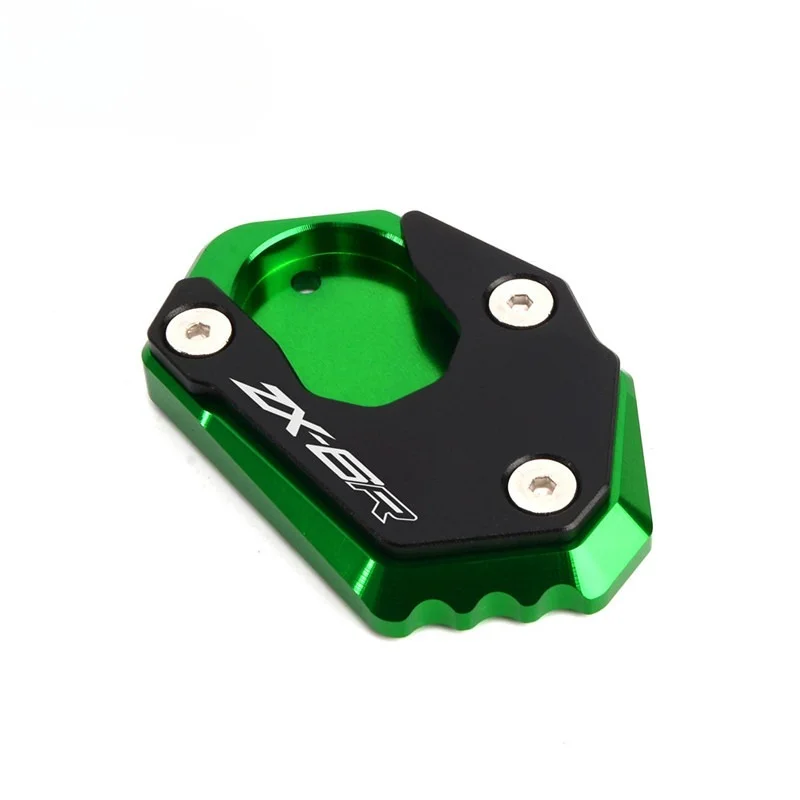 For Kawasaki ZX6R ZX-6R 2025 ZX10R ZX 10R 2015-2025 2024 CNC Motorcycle Foot Side Stand Kickstand Enlarger Pad Tire Valve Caps