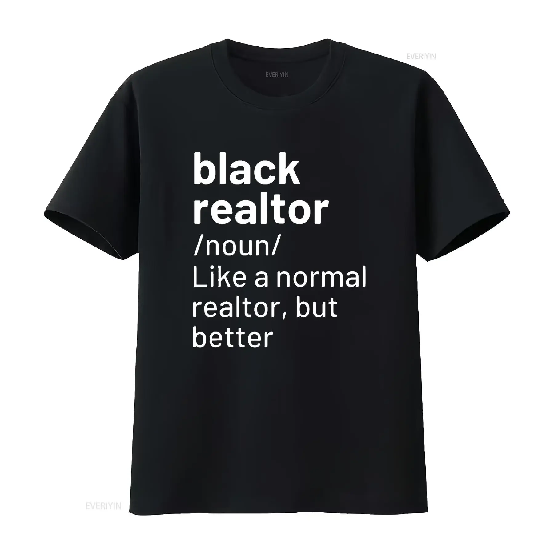 Black Realtor Definition Funny Real Estate Agent T Shirt vintage Washed streetwear graphic Slightly fashion Unisex
