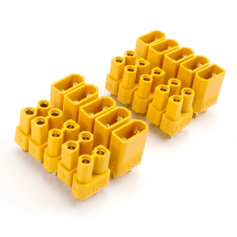 30 paires de connecteurs de balle mâles et femelles jaunes XT30 pour batterie Lipo RC Quadcopter Multicopter, pièces d'accessoires d'avion