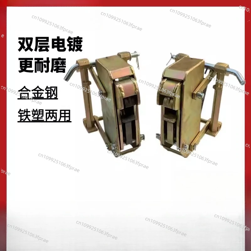 Forklift oil drum fixture accessories Hawkbill alloy steel stainless steel upper and lower hook spring assembly
