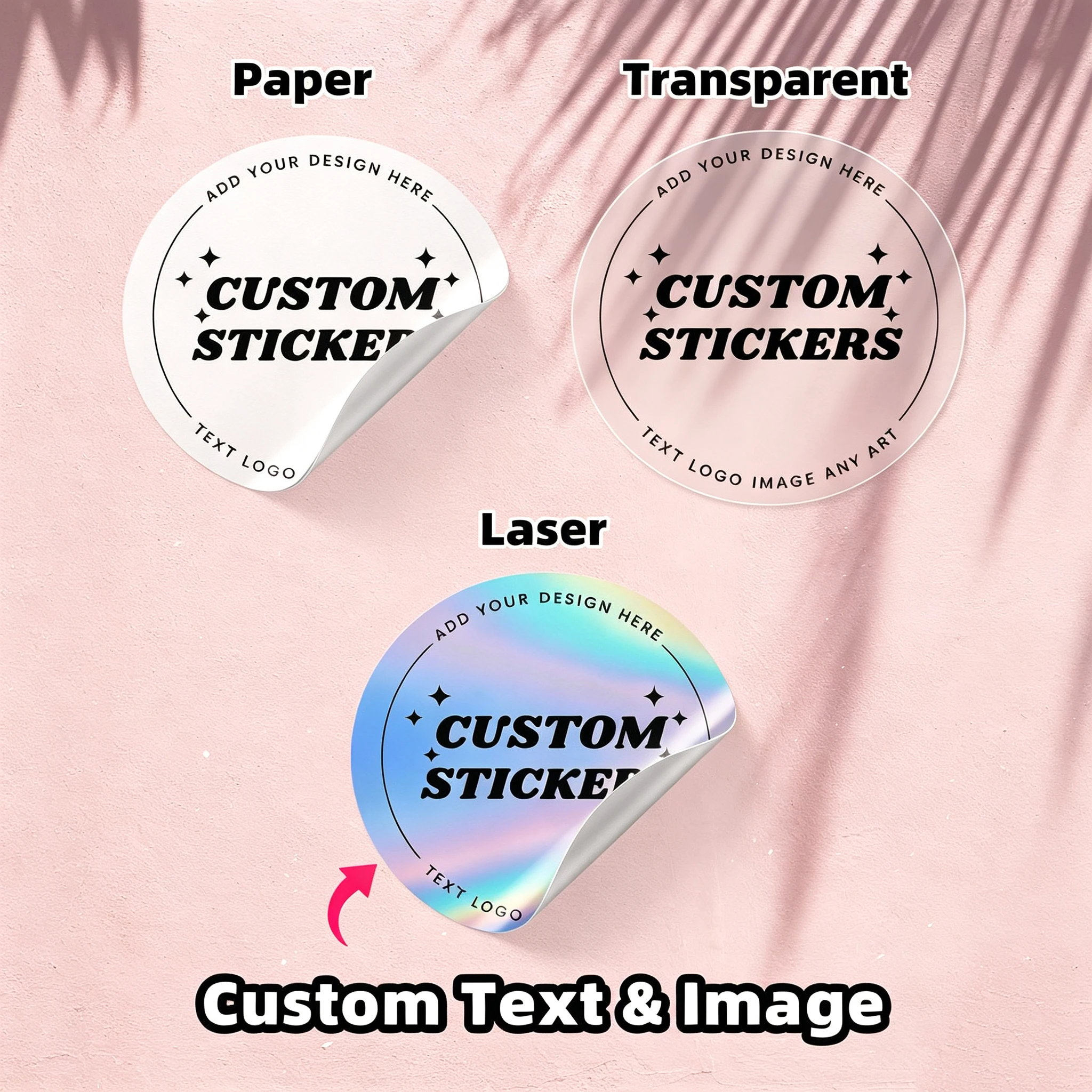 1/40/80Pcs Custom Round Stickers Labels for Home Storage Markers, Container Tags, Cabinet Labels & Household Sorting