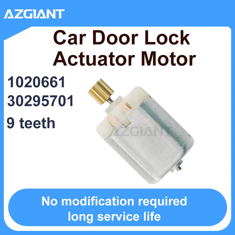 AZGIANT Car Door lock with adjusting motor 9 teeth 1020661  30295701 For Audi Q3 8U/A1 8X MK1/A3 8V/A4 B8/A4 8W B9 Repair