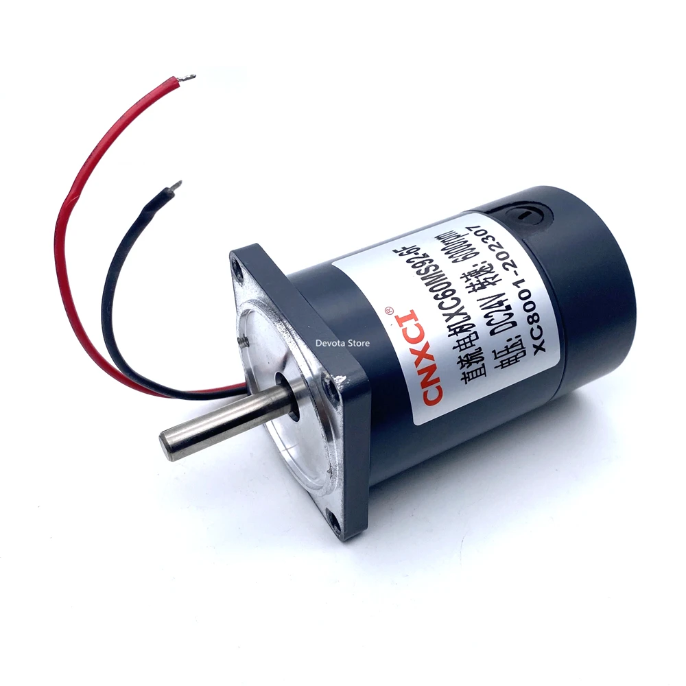 Imagem -03 - Motor 60 mm de Algodão Doce dc mm Eixo 12v 24v Motor de Potência de Escova Velocidade para Porta 3d Lar cw Ccw
