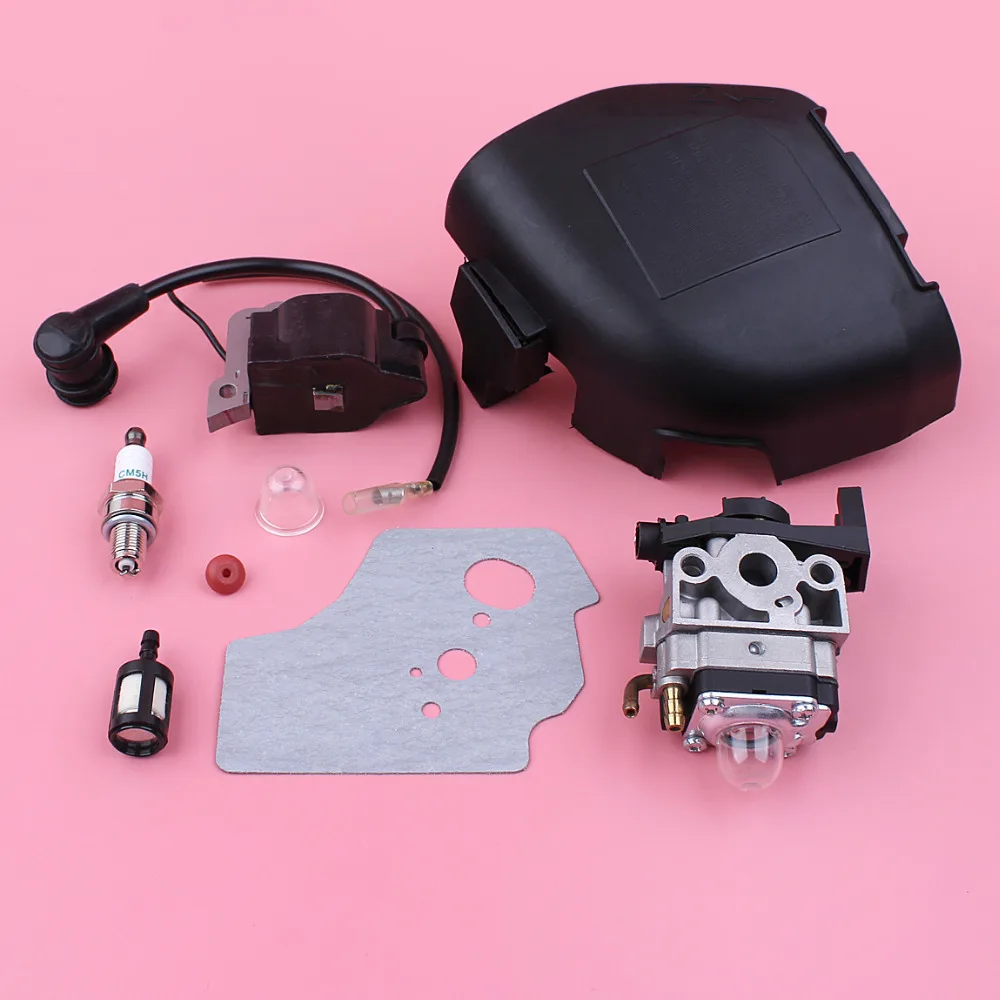 Kit de junta de cubierta de filtro de aire de bobina de encendido del carburador para Honda GX35 GX 35, pieza de Motor de cortacésped pequeño de 4 tiempos