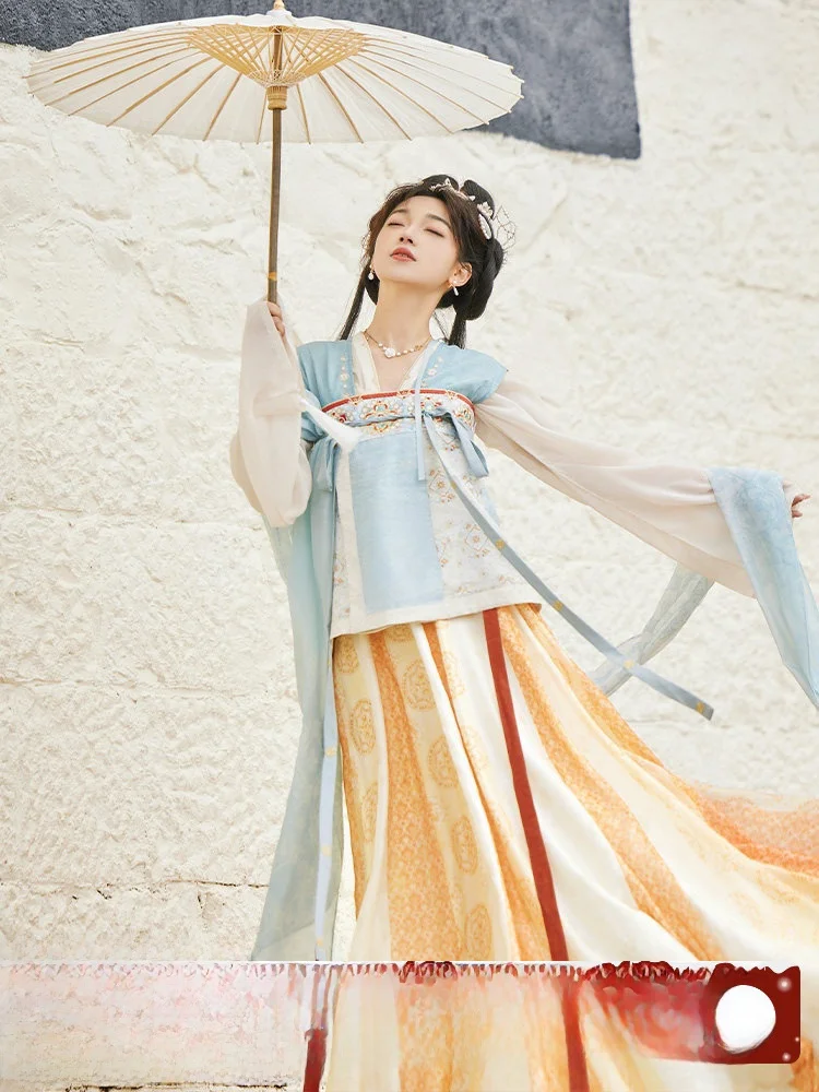 

Вечерний стеклянный комплект женской одежды Thirteen Exc Lotus Seed Chinese Tang Dynas Sle с воротником-стойкой и длиной до груди...