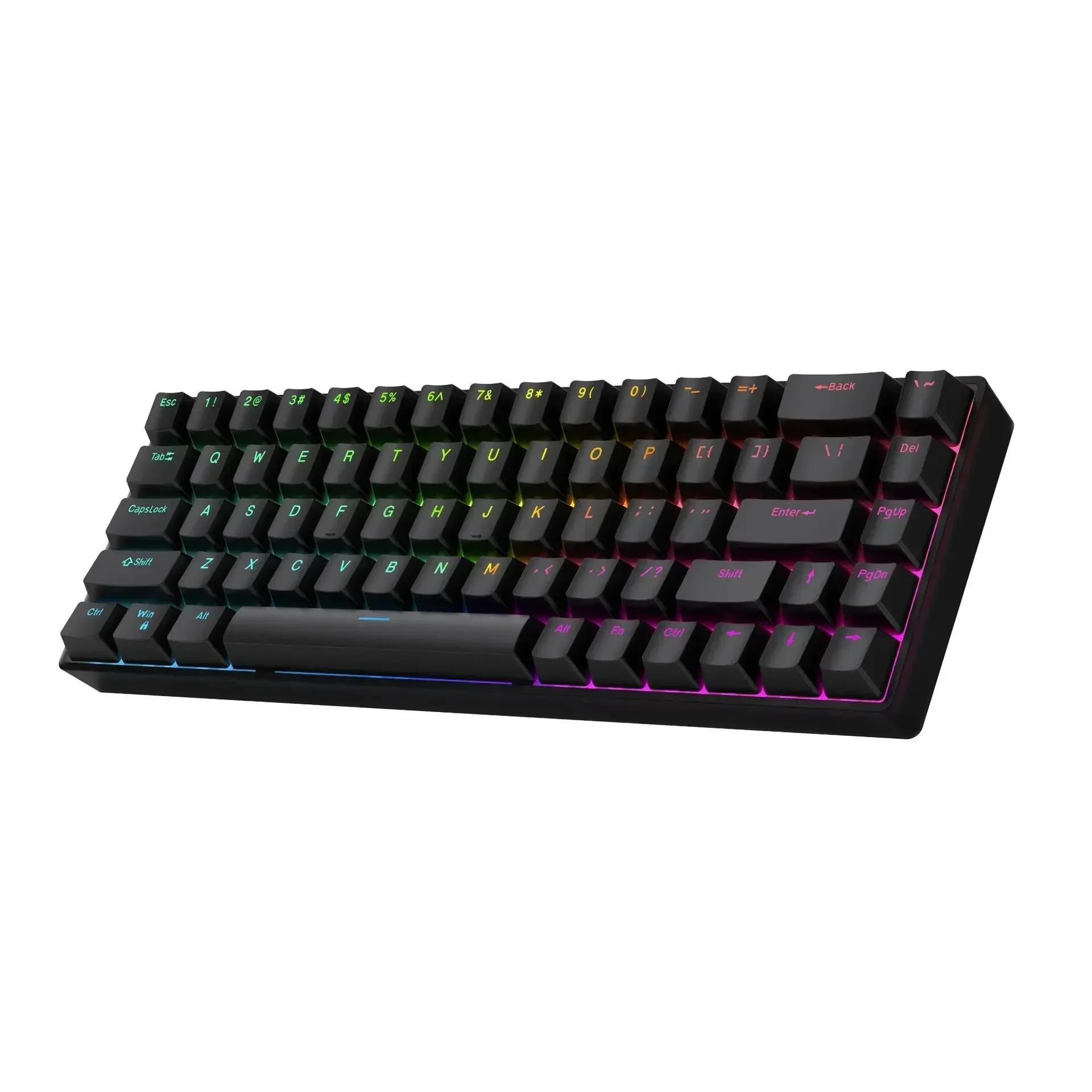 Imagem -04 - Teamwolf Raven68 Interruptor Magnético Gamer Teclados com Fio 68 Teclas Troca Quente Gatilho Rápido Teclado Mecânico Rgb Fps Teclado para Jogos