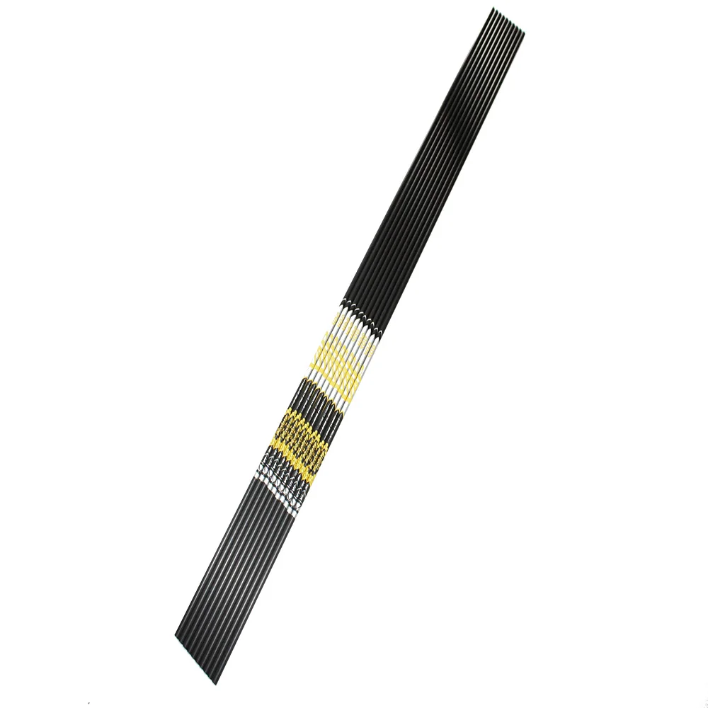 

12Pcs V3 Pure Carbon Arrow Shafts Spine350 400 500 600 700 800 900 ID4.2mm 30" Recurve Bow Shooting Hunting