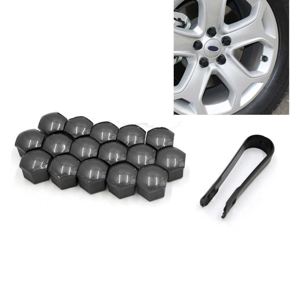 

20Pcs Car Tires Bolt Head Cover Rim Decor Removal Tool Parts Car Wheel Dustproof Nut Screw Cap for Benz BMW Volvo Cadillac