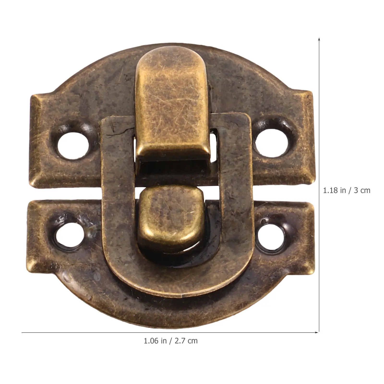 30pcs Rustic Iron Cabinet Hasp Latch for Jewelry Boxes, Gift Containers, Trunks and Cupboards