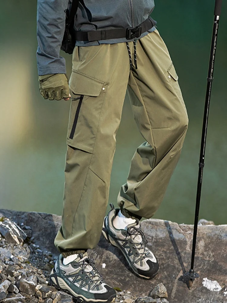 

Мужские легкие брюки VIIOW для активного отдыха, серия Mountain Series, весенние, износостойкие, технологичные, карго, прямого кроя, повседневные