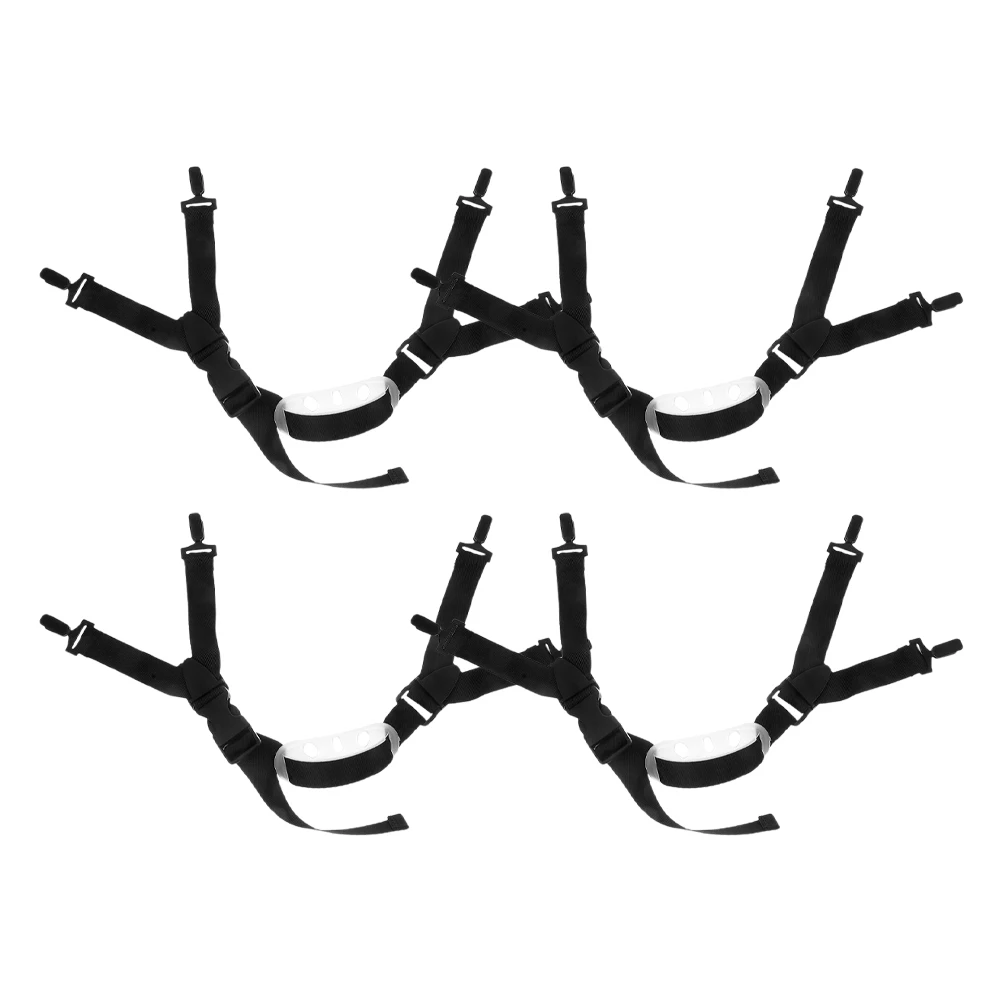 

4pcs Safety Buckle Chin Strap Replacement Hard Hat Liner Antislip Design Long Material Easy Install