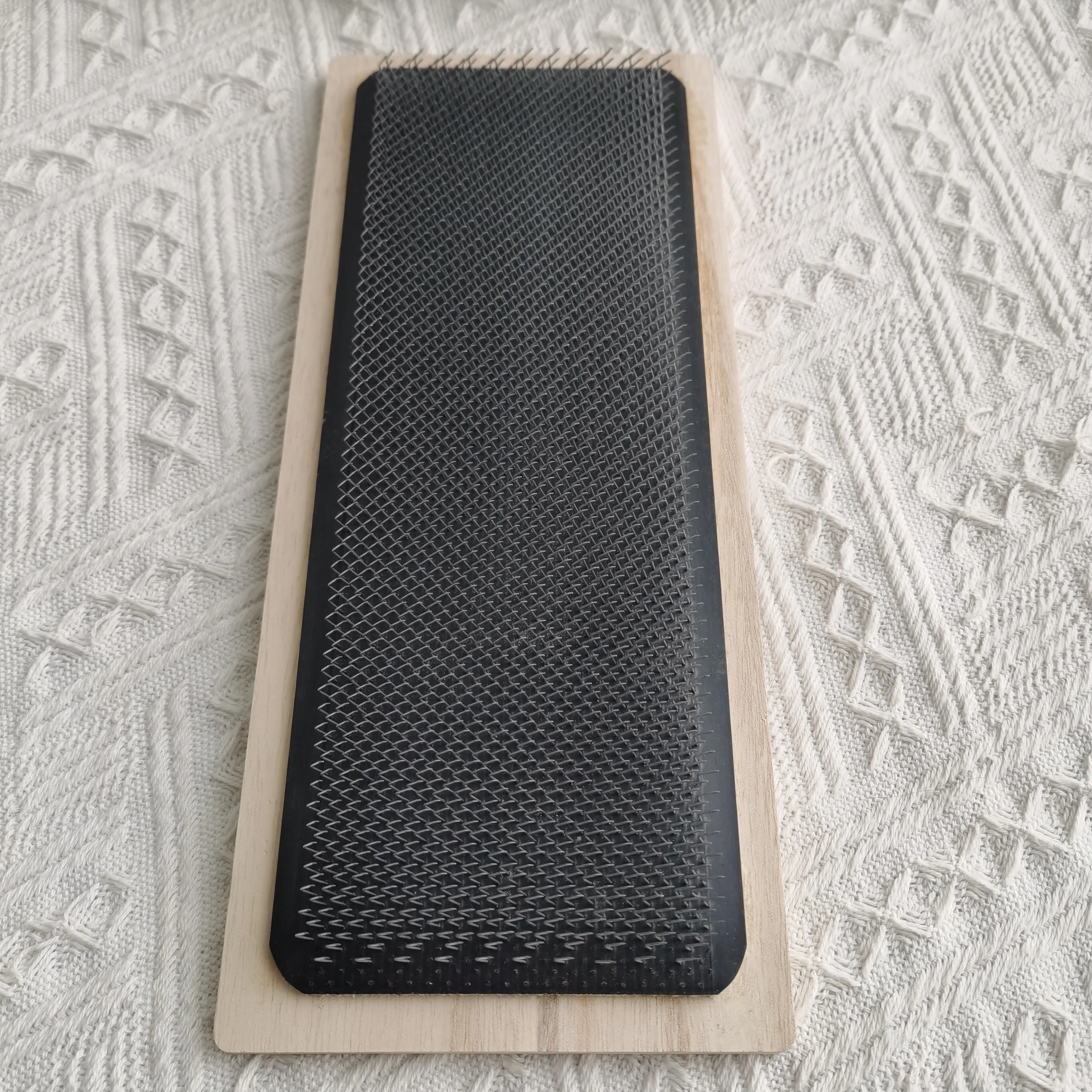 28X12cm wood Drawing Mat Hair Holder For Wig Making use Drawing Card with curved needle