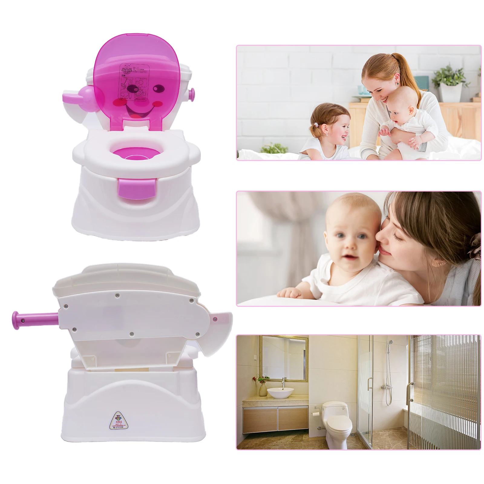 Ekologiczny nocnik dla niemowląt Siedzisko i toaletka dla małych dzieci i niemowląt, wykonany z bezpiecznego materiału PP