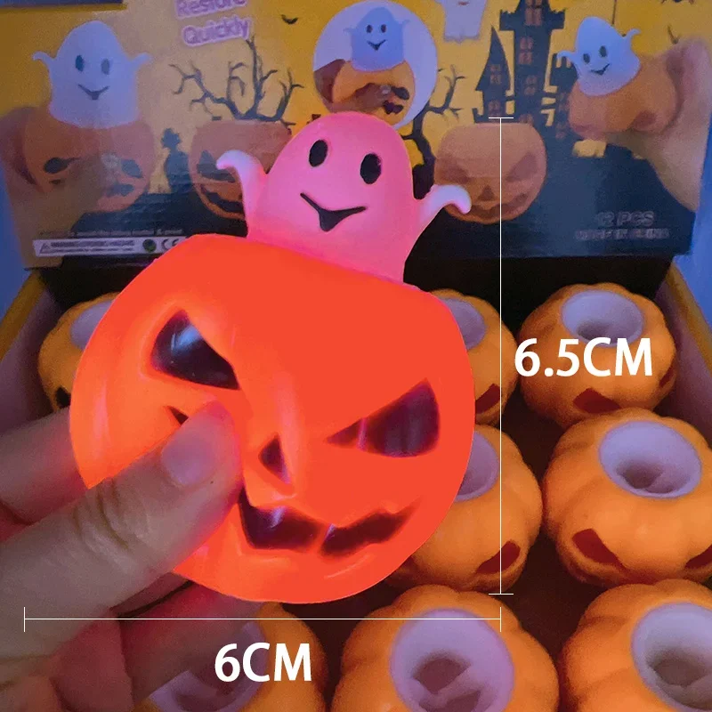 Is Halloween Night Market The New A Hot Sale of Wacky Pumpkin Head Pinch Fun Vent Ball Toys Pumpkin Ghost Decompression Toys