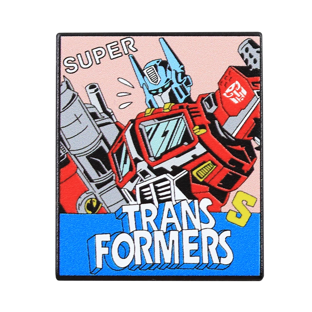 Sci-Fi Movie Character Enamel Pin Super Autobot Leader Brooch Game Fans Gift Robot Badge Souvenir Accessories