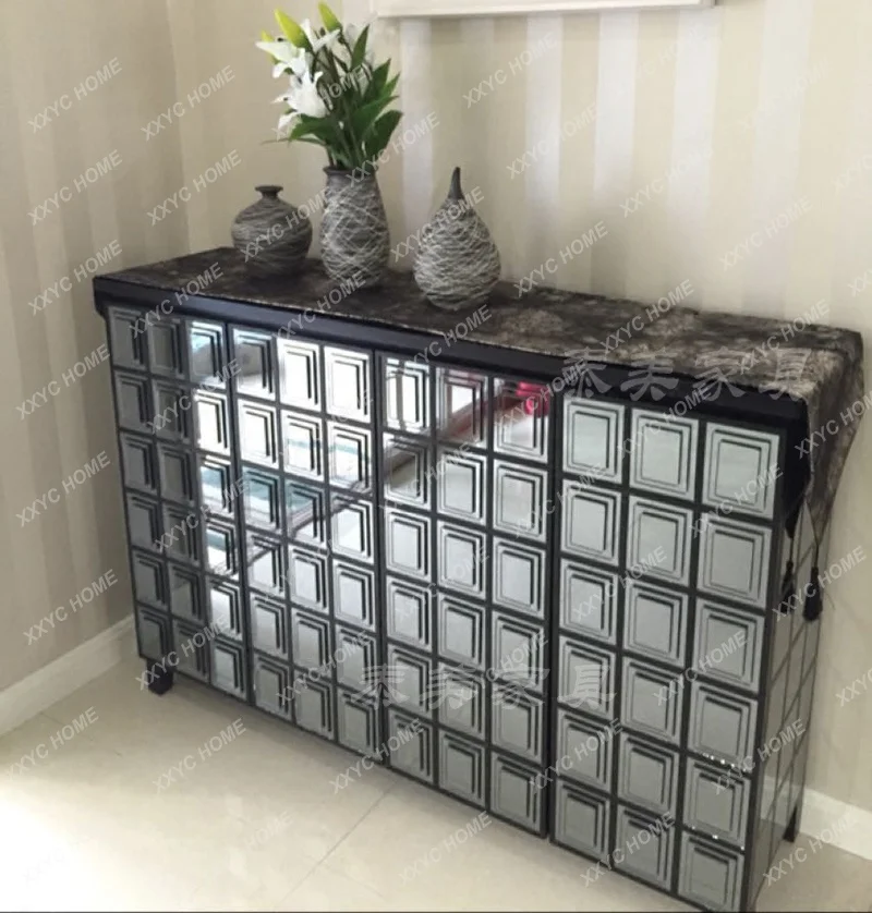 

Mirror shoe cabinet Residential furniture Living room partition Opposite door Simple modern dining side cabinet