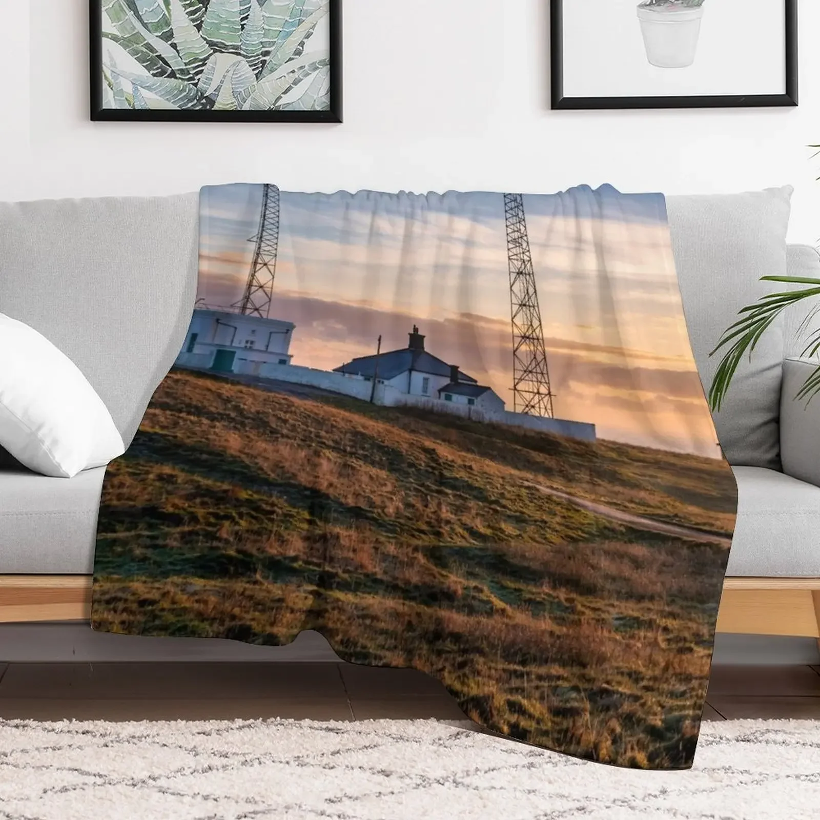 Flamborough Head Yorkshire Throw Blanket cosplay anime Sofas Blankets