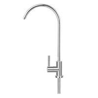 A26F-1/4 pulgadas grifo de fregadero de cocina grifo cromado ósmosis inversa filtro de agua potable grifo de rotación conexión rápida