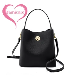 2024 neue Damen handtasche Lady Messenger pendeln Echt leder Gemüse korb Handheld Tasche weibliche einfarbige Cross body