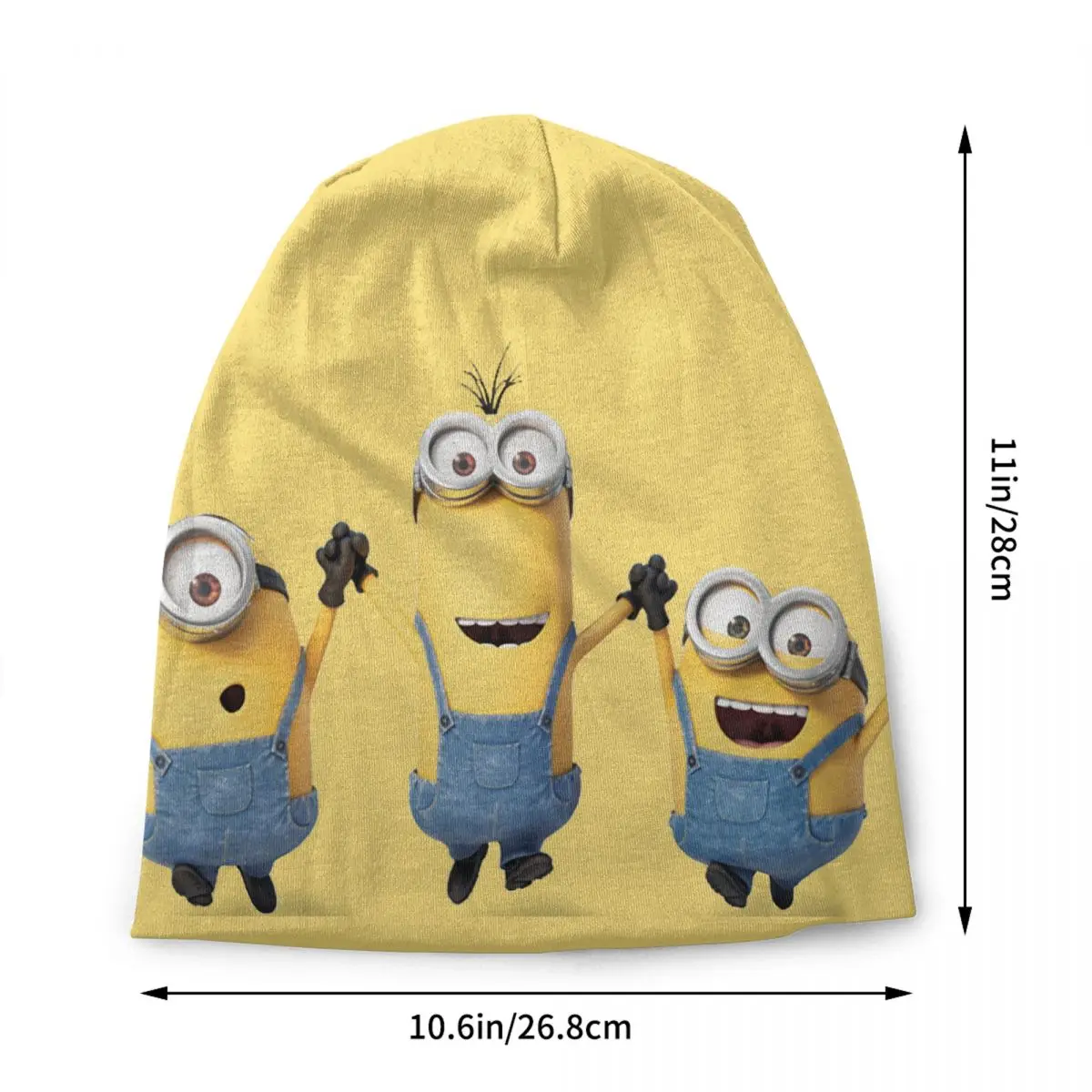 Custom Anime M-Minions Cartoon Bonnet Hats Hip Hop Knitted Hat For Women Men Autumn Winter Warm Skullies Beanies Caps