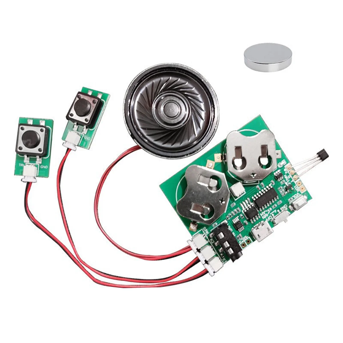 Voice Recorder Chip Sound Recording Module Talking Music Audio Recordable Greeting Card Magnet Controls Playback