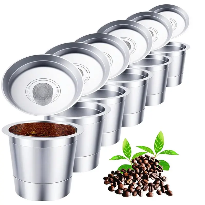 VEHO-Reusable K Cups For Keurig Stainless Steel Reusable K Pods Coffee Filter Refillable K Cups For Keurig 1.0
