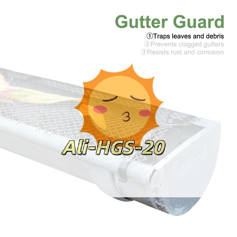 Easy-Install Gutter Protection Cover, DIY Mesh Grid to Keep Leaves & Debris Out, Fits Most Standard Gutters