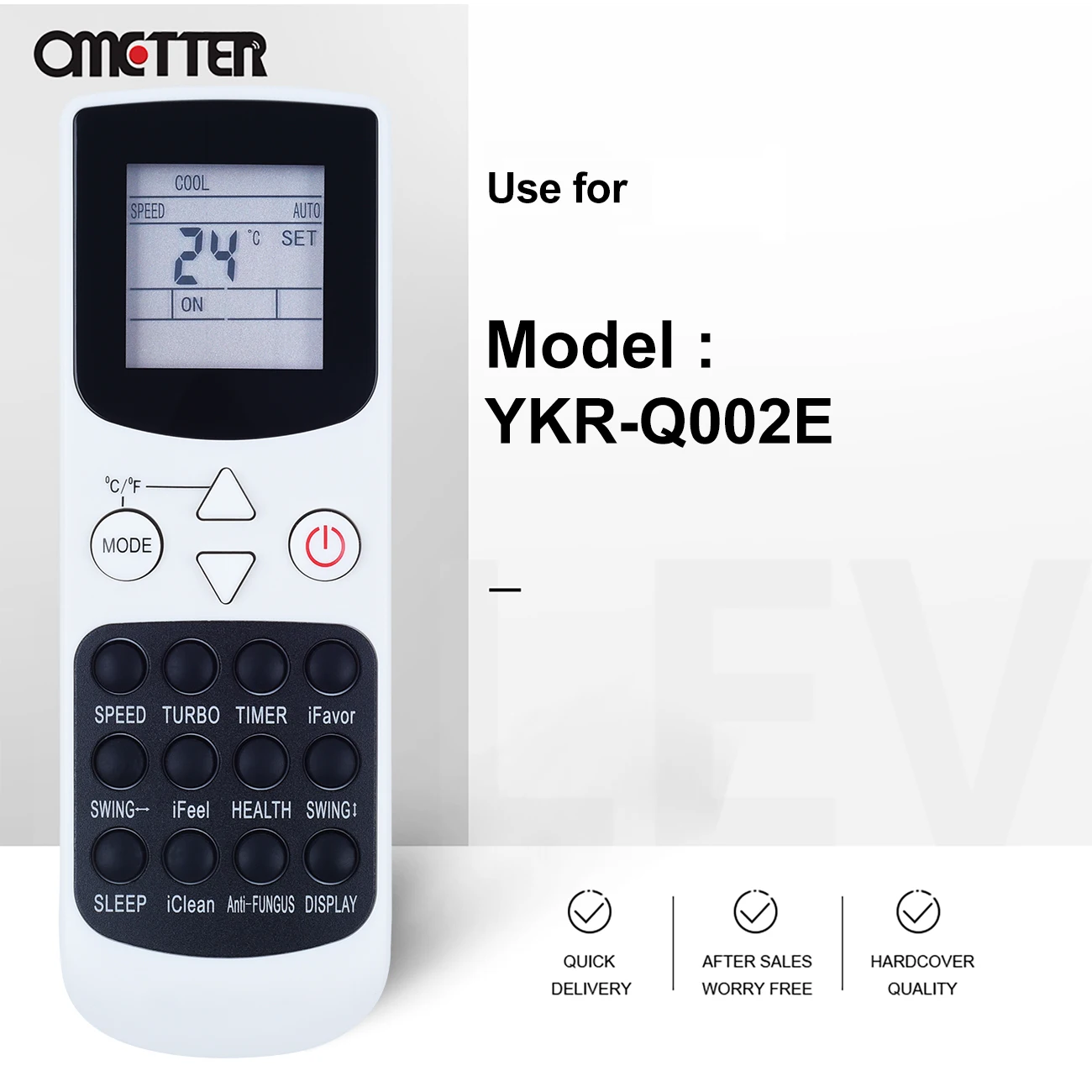 NEW YKR-Q/002E YKR-Q 002E AC AIR CONDITIONING REMOTE CONTROL FOR SUBTROPIC ROYAL CLIMA