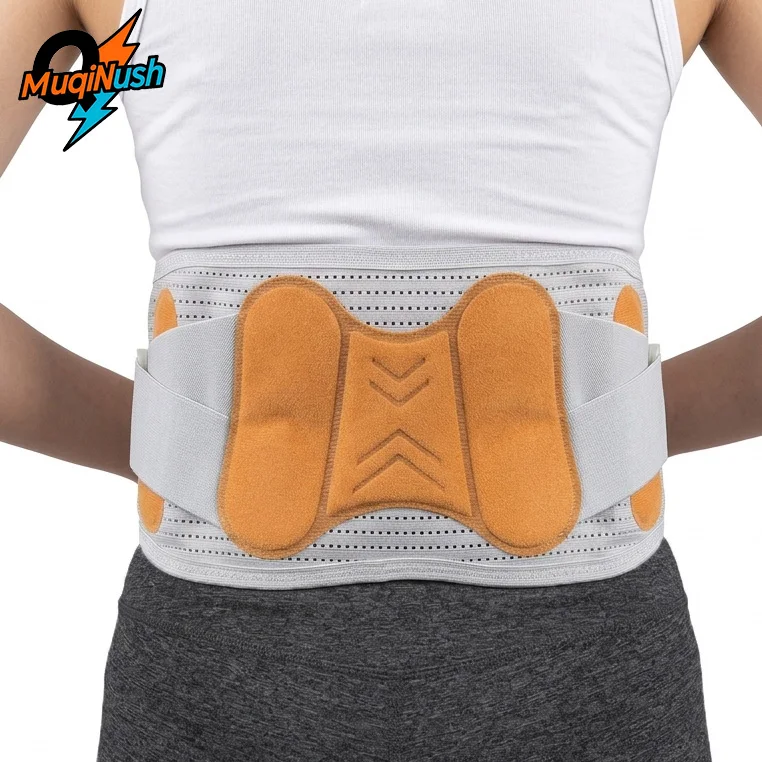 MuqiNush Precision Control Back Brace With 4-Segment Support Breathable Lumbar Belt For Lower Back Pain Relief Daily Work