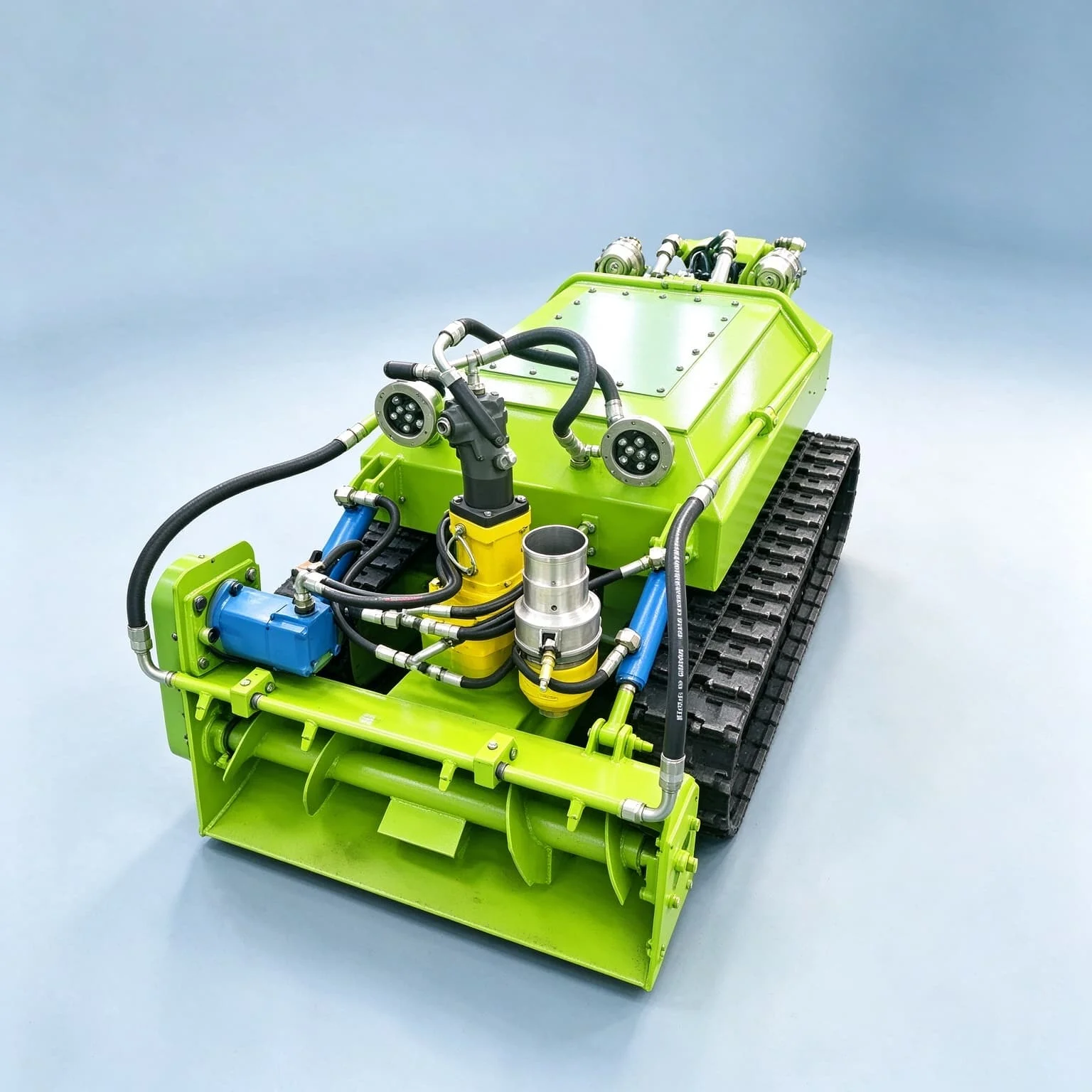 Tracked Robot Chassis - Robô de dragagem com chassi hidráulico