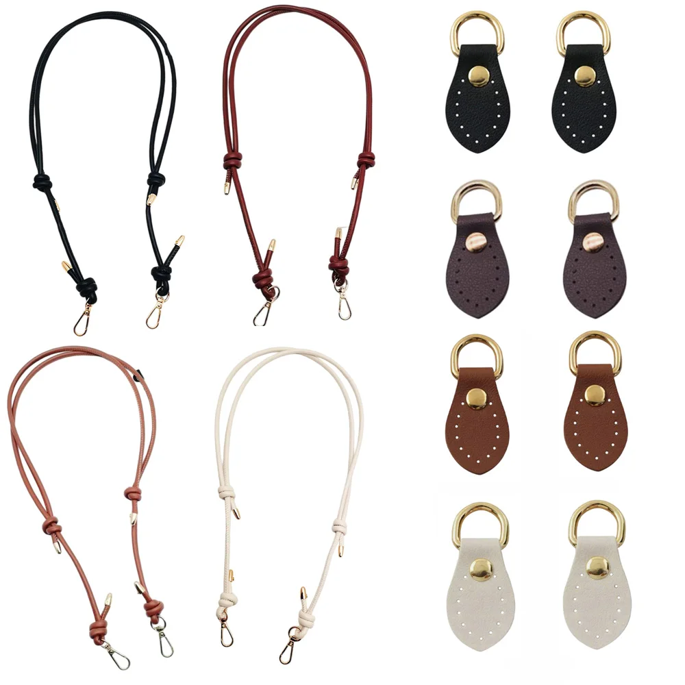 3 Stück/Packung mit Riemen + Schnalle für Taschen, gestrickte Woll-Taschenschnalle, DIY handgefertigtes Taschenzubehör, Zubehör für die Herstellung von Geldbörsen, Schnalle