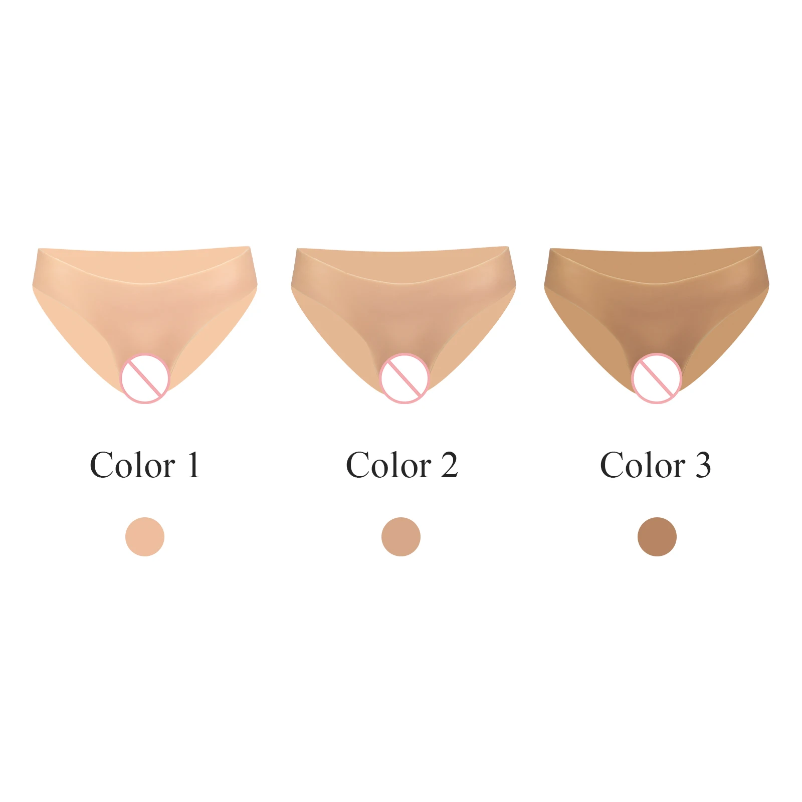 KUMIHO Silicone Fake Vagina Pants Hip Enhancer Panties Realistic Shaper Big Butt Lift for Crossdresser Sissy Drag Queen Cosplay