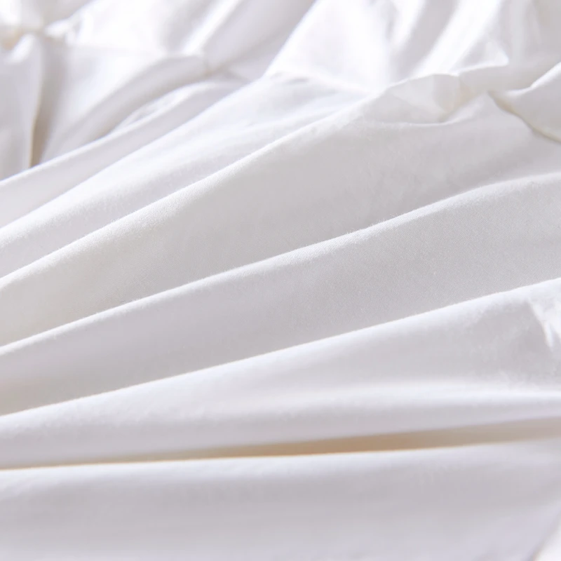 Shanhao Cotton Duck Down+Fiber Blended Down Quilt Bed Comfortable Queen Feather Blended Quilt Winter Warm Double Bed Quilt