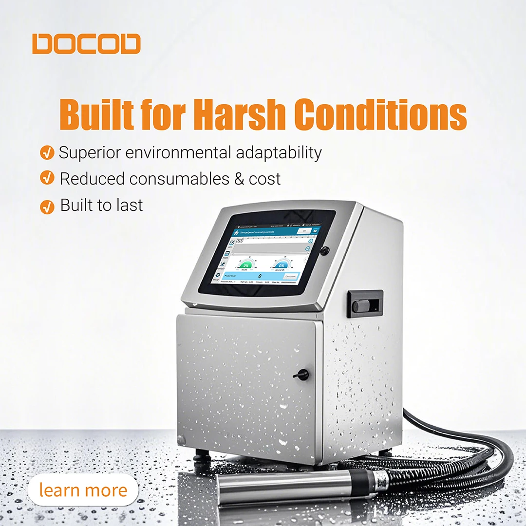 Trending Deals DOCOD V2000 Small Character Inkjet Date Batch Coding Printer CIJ Continuous Barcode Printing Machine for Cable