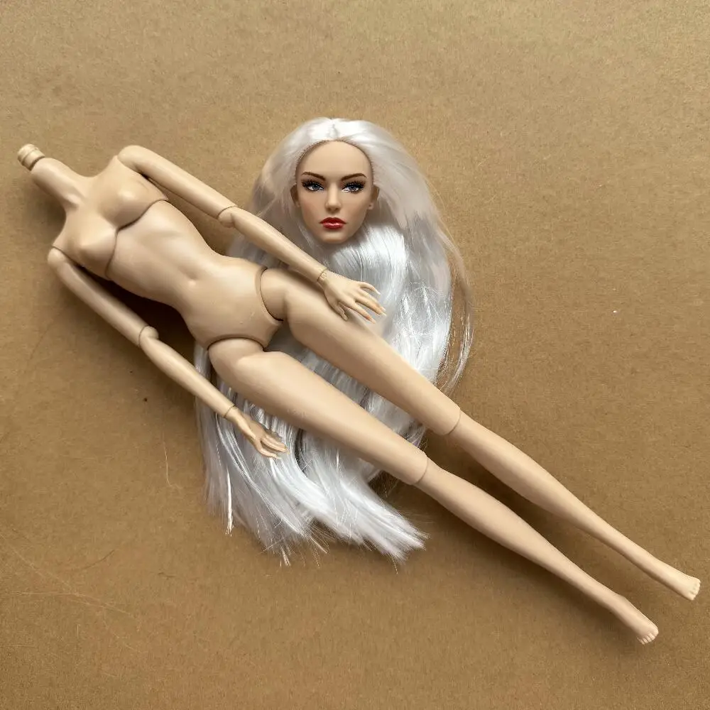 1/6 Maßstab Super-Modell-Puppe mit Gelenken, Beweglichem Körper, Weißer, Beiger, Braunem Hautton, Weibliche Modepuppe zum Spielen und Verschenken
