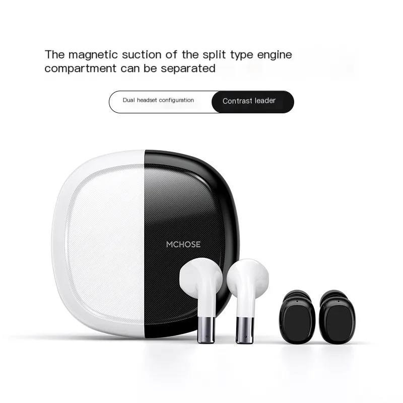 

MCHOSE Maxcom BH288 Bluetooth Headsets Really Wireless Creative Panda Headphones Split Engine Room Magnetic Attraction Separable