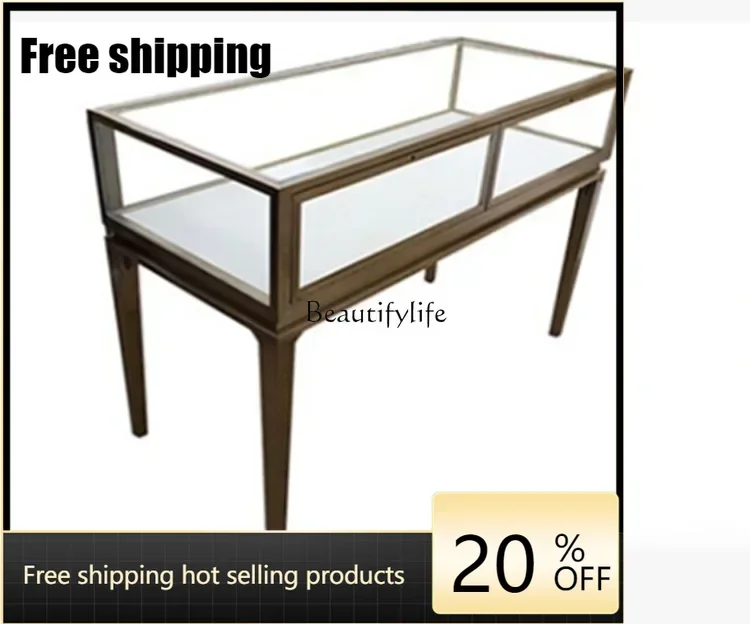 X4 Jewelry Display Cabinet Stainless Steel Display Stand Glass Jewelry Optical Store Special Bogu Rack