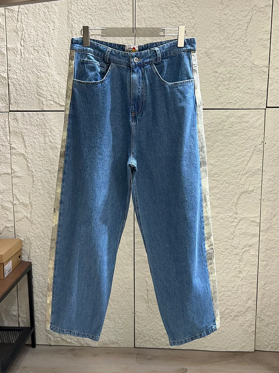 

Retro Washed Casual Cotton Denim Jeans Loose Straight Fit for Men And Women Autumn Season Versatile Comfortable Breathable